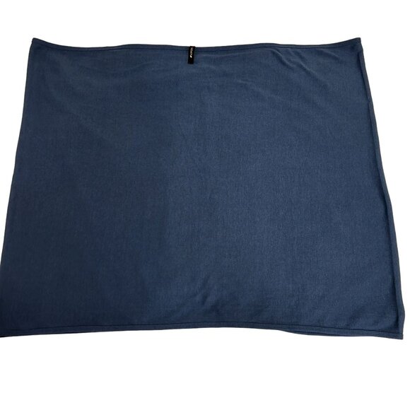 42 Pops Women Blue Neck Infinity Scarf Convertible Brass Snaps Women's One Size - Picture 3 of 14